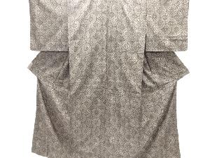 大特価品　花青海波模様織り出し本場泥大島紬着物(5マルキ)